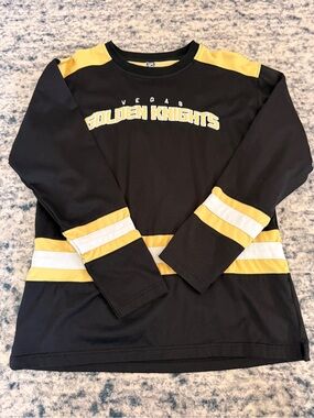 NHL Vegas Golden Knights Black and Yellow Long Sleeve Shirt